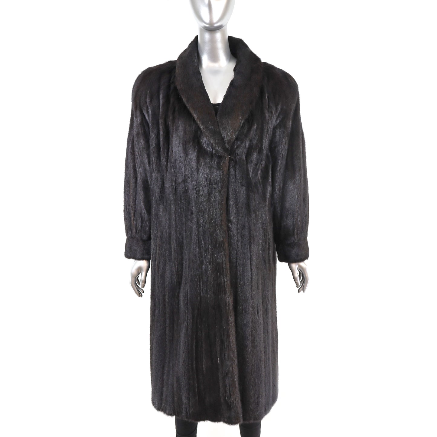 Dark Mahogany Mink Coat- Size XXL