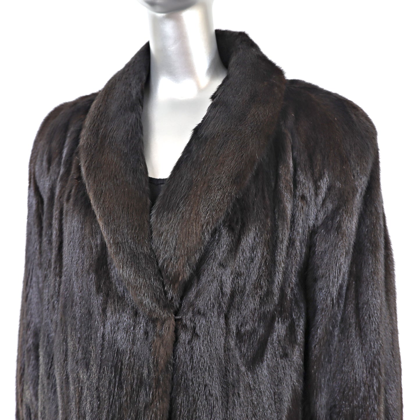 Dark Mahogany Mink Coat- Size XXL