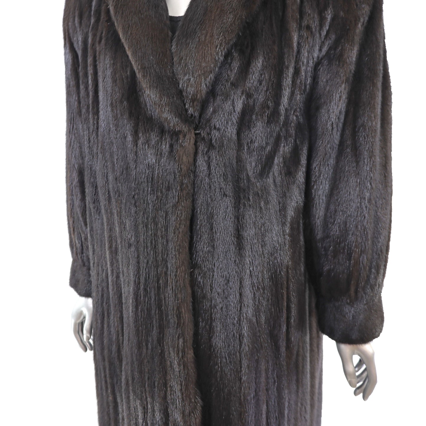 Dark Mahogany Mink Coat- Size XXL