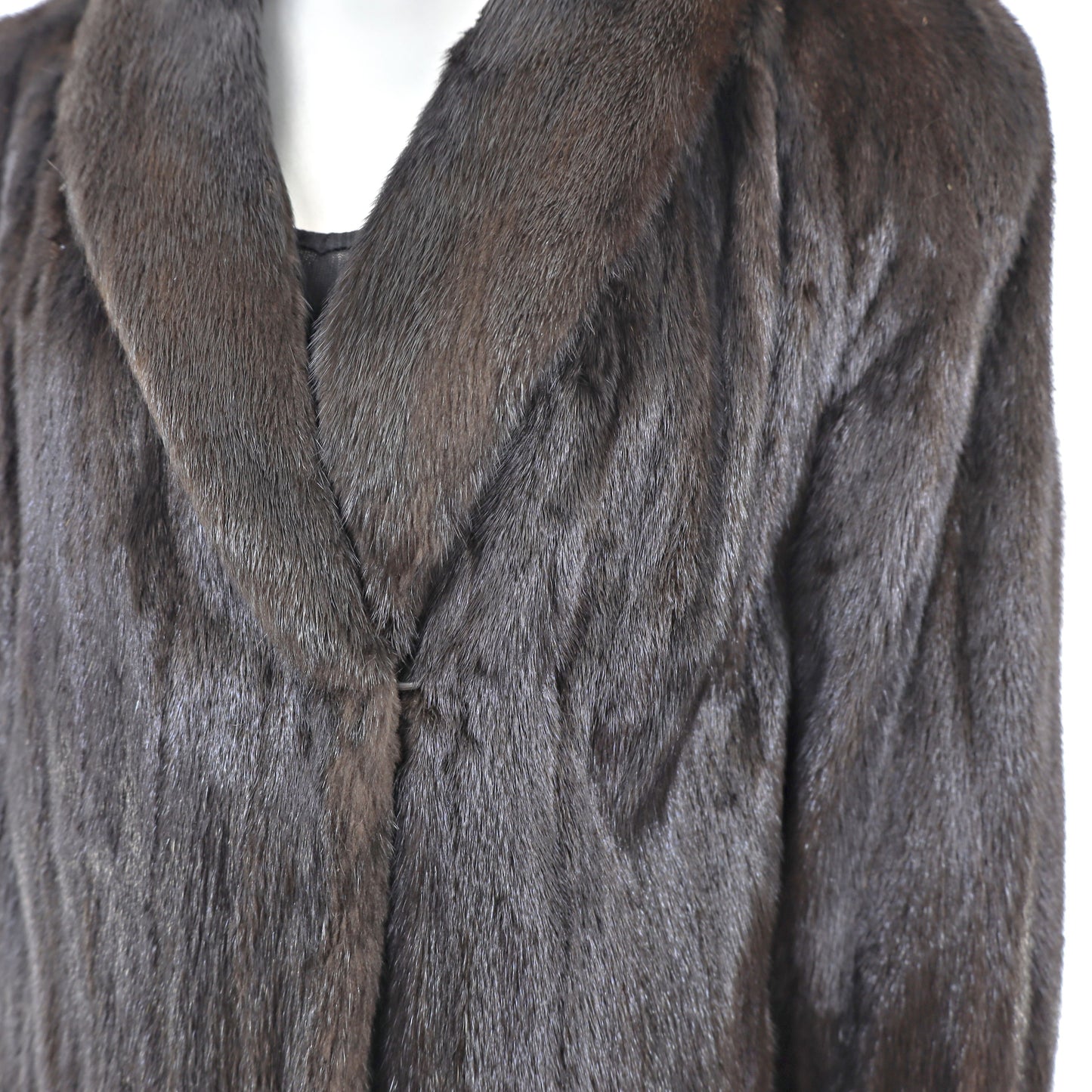 Dark Mahogany Mink Coat- Size XXL