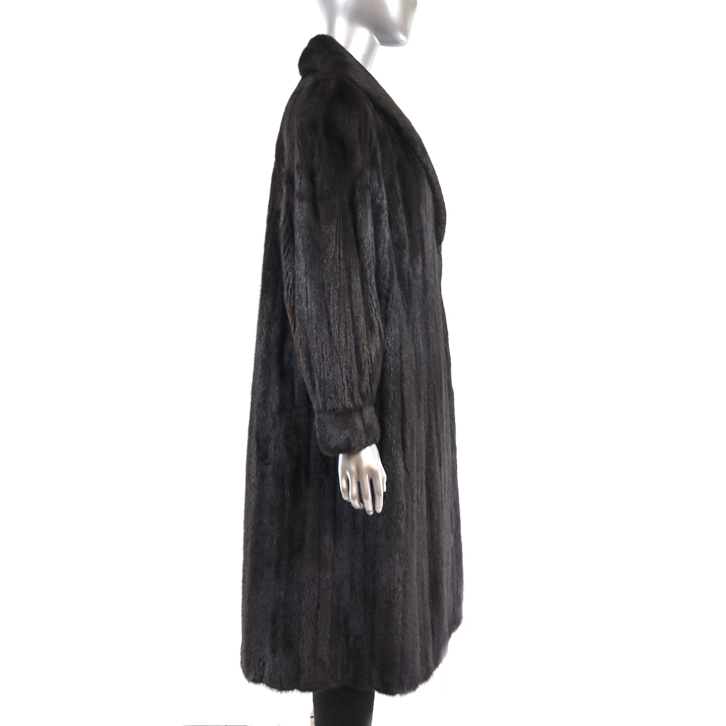 Dark Mahogany Mink Coat- Size XXL