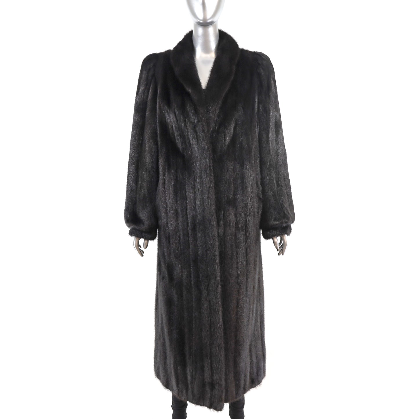 Black Mink Coat- Size L