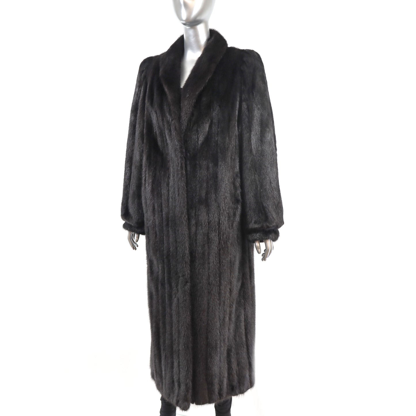 Black Mink Coat- Size L