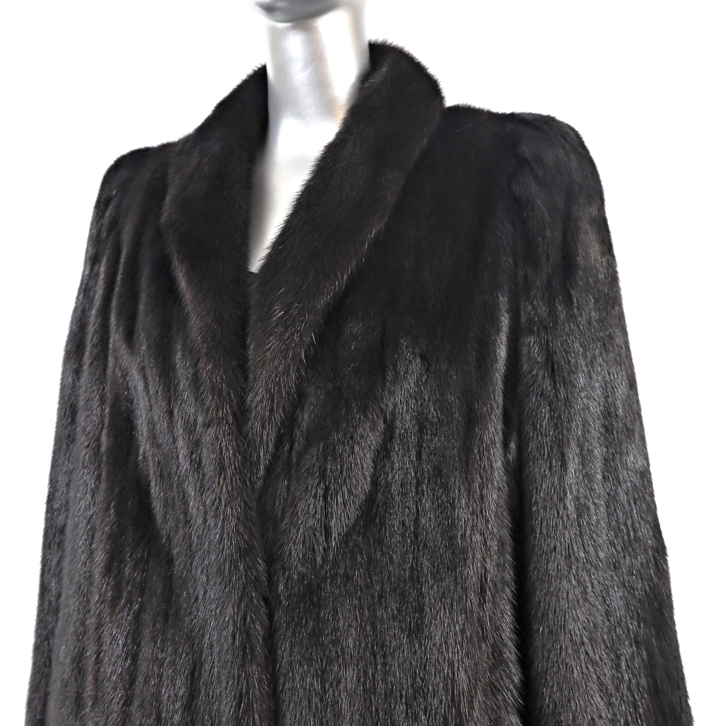 Black Mink Coat- Size L