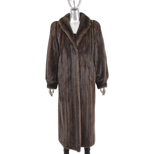 Mahogany Mink Coat- Size L