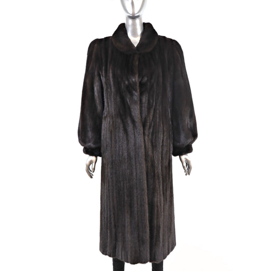 Black Mink Coat- Size M