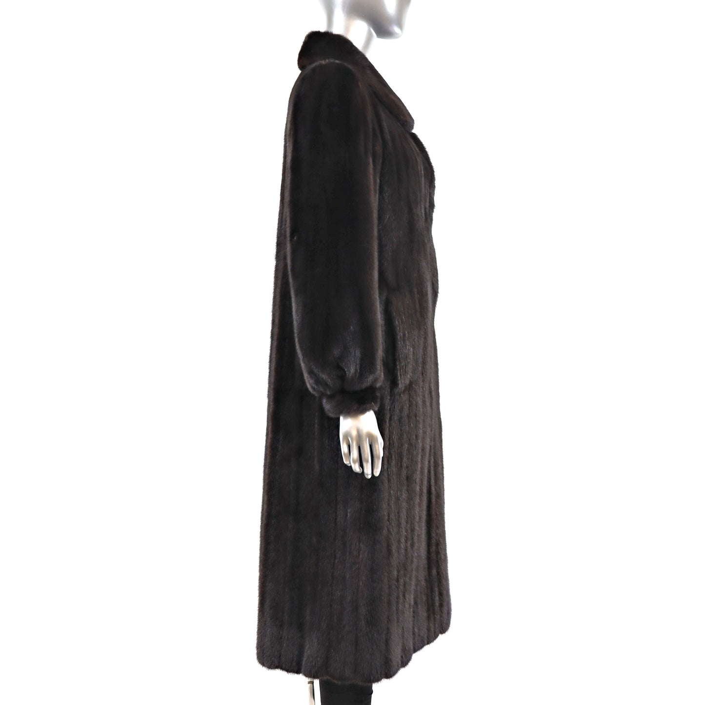 Black Mink Coat- Size M