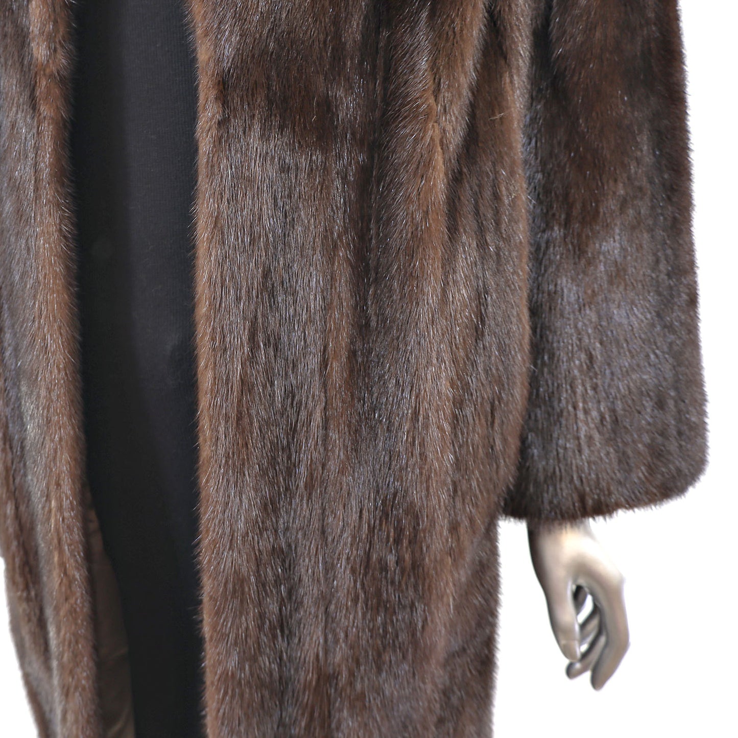 Mahogany Mink Coat with Matching Hat- Size XXXL