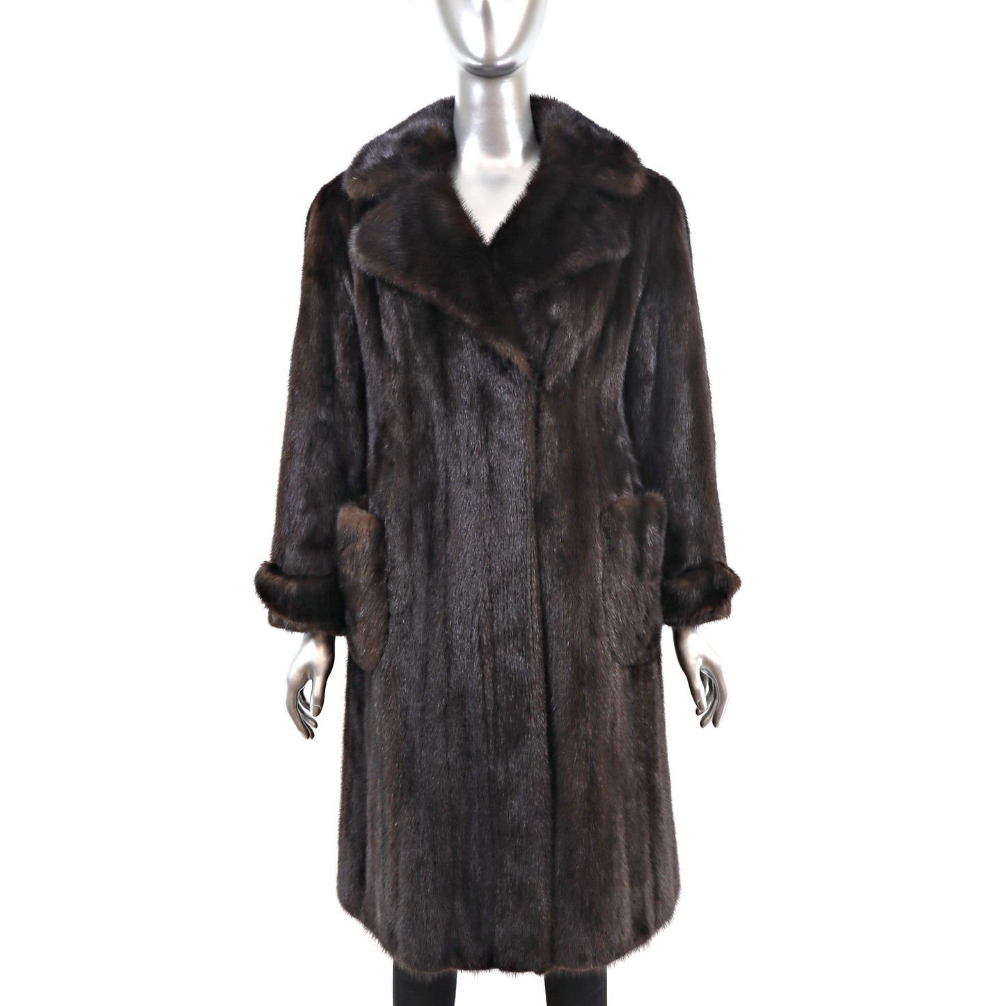 Mahogany Mink Coat- Size S