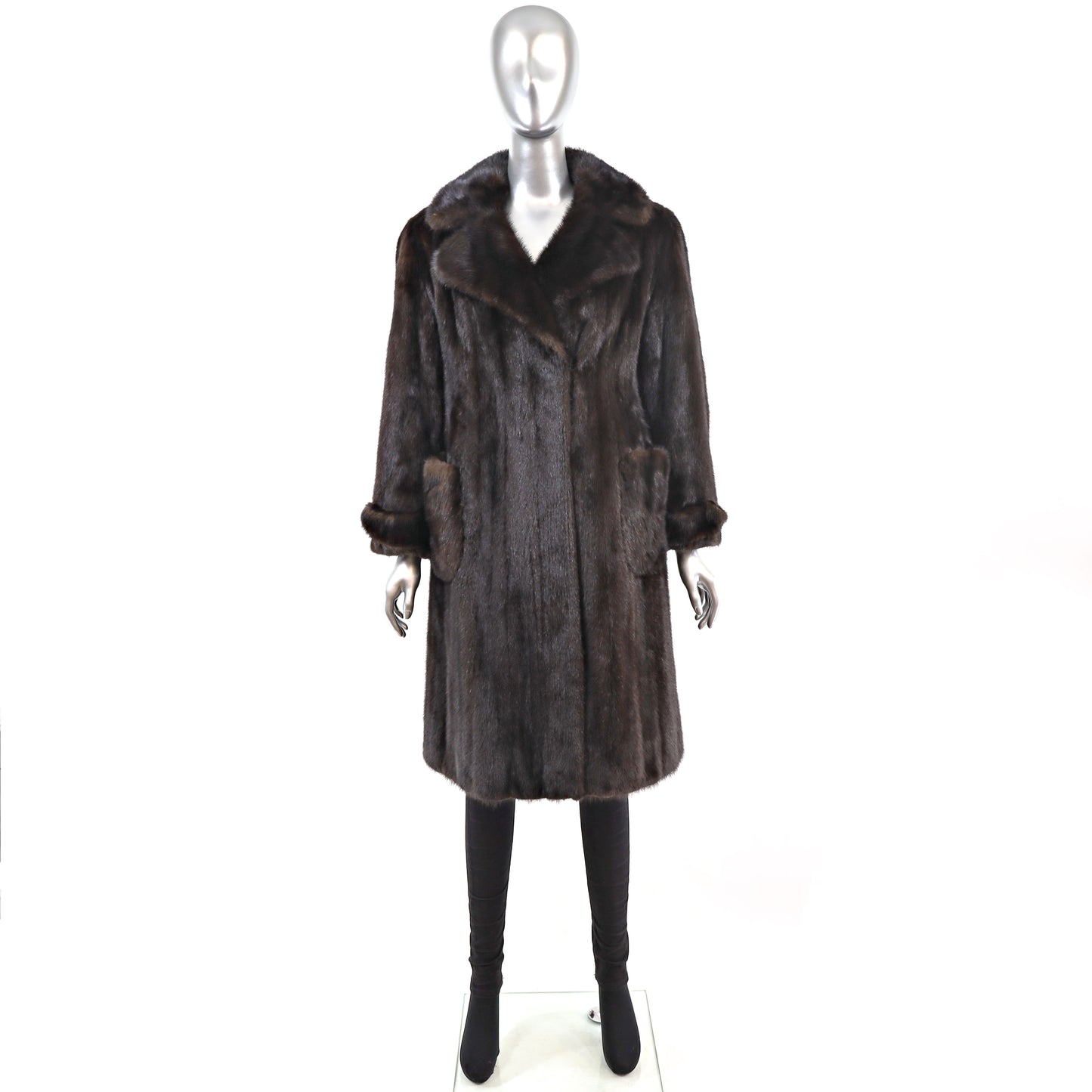 Mahogany Mink Coat- Size S