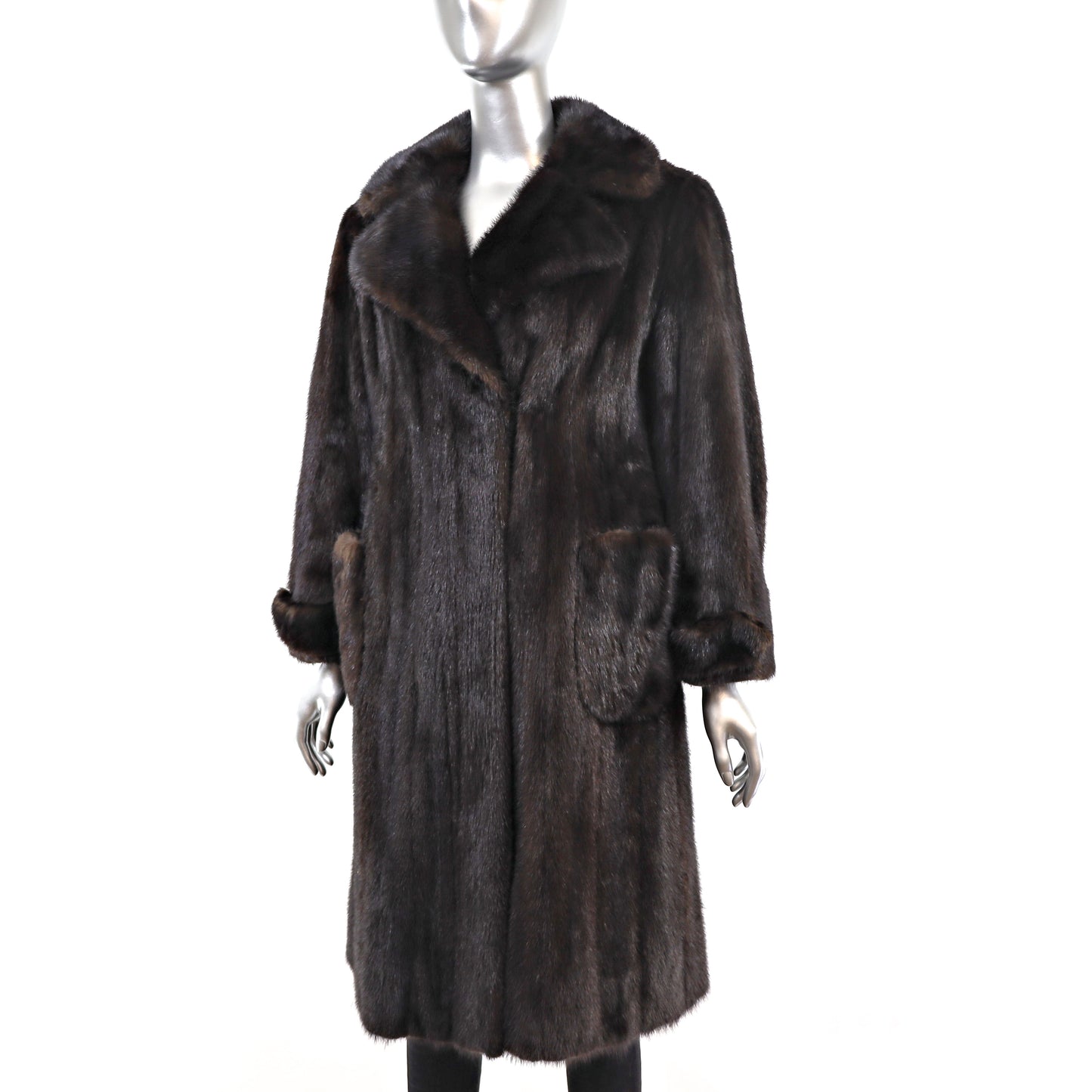 Mahogany Mink Coat- Size S