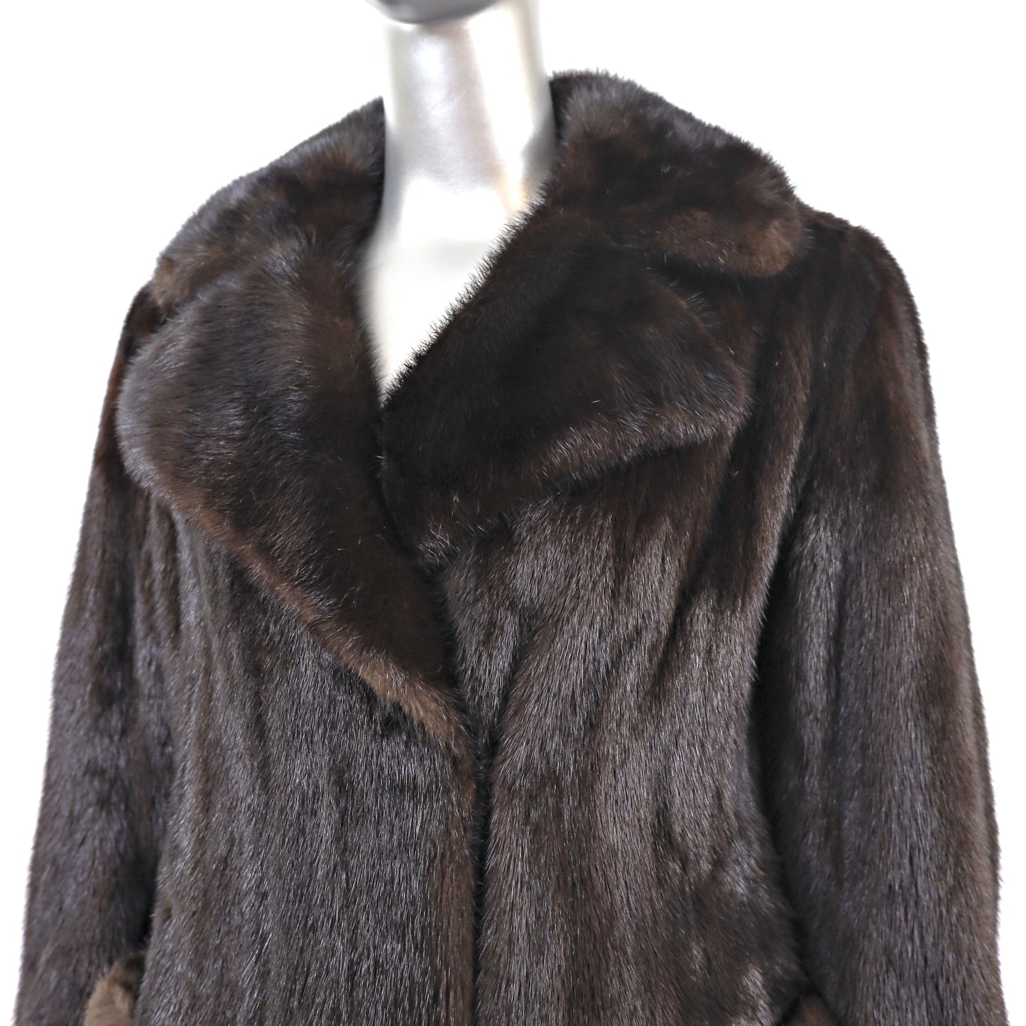 Mahogany Mink Coat- Size S