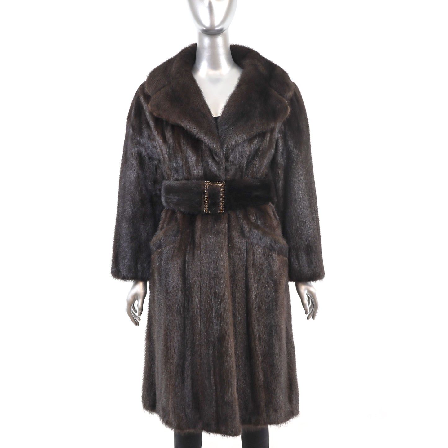 Mahogany Mink Coat- Size S