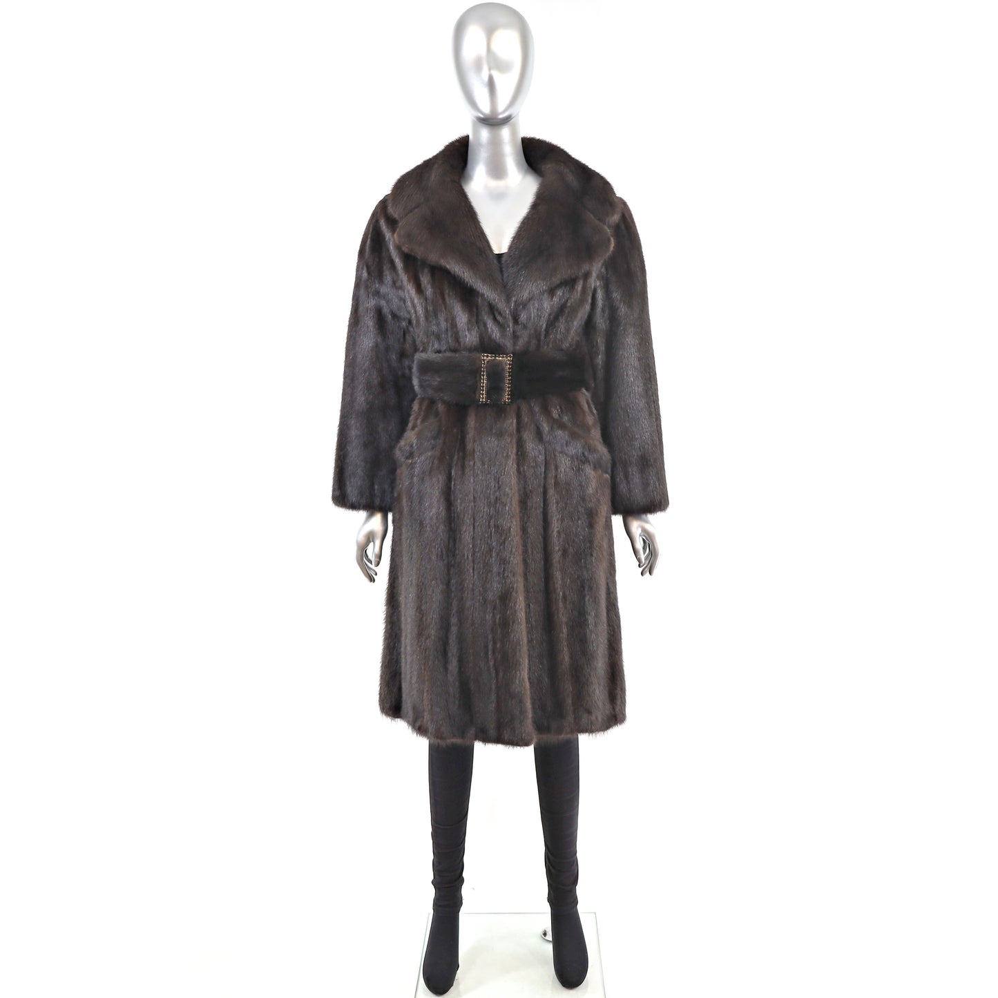 Mahogany Mink Coat- Size S