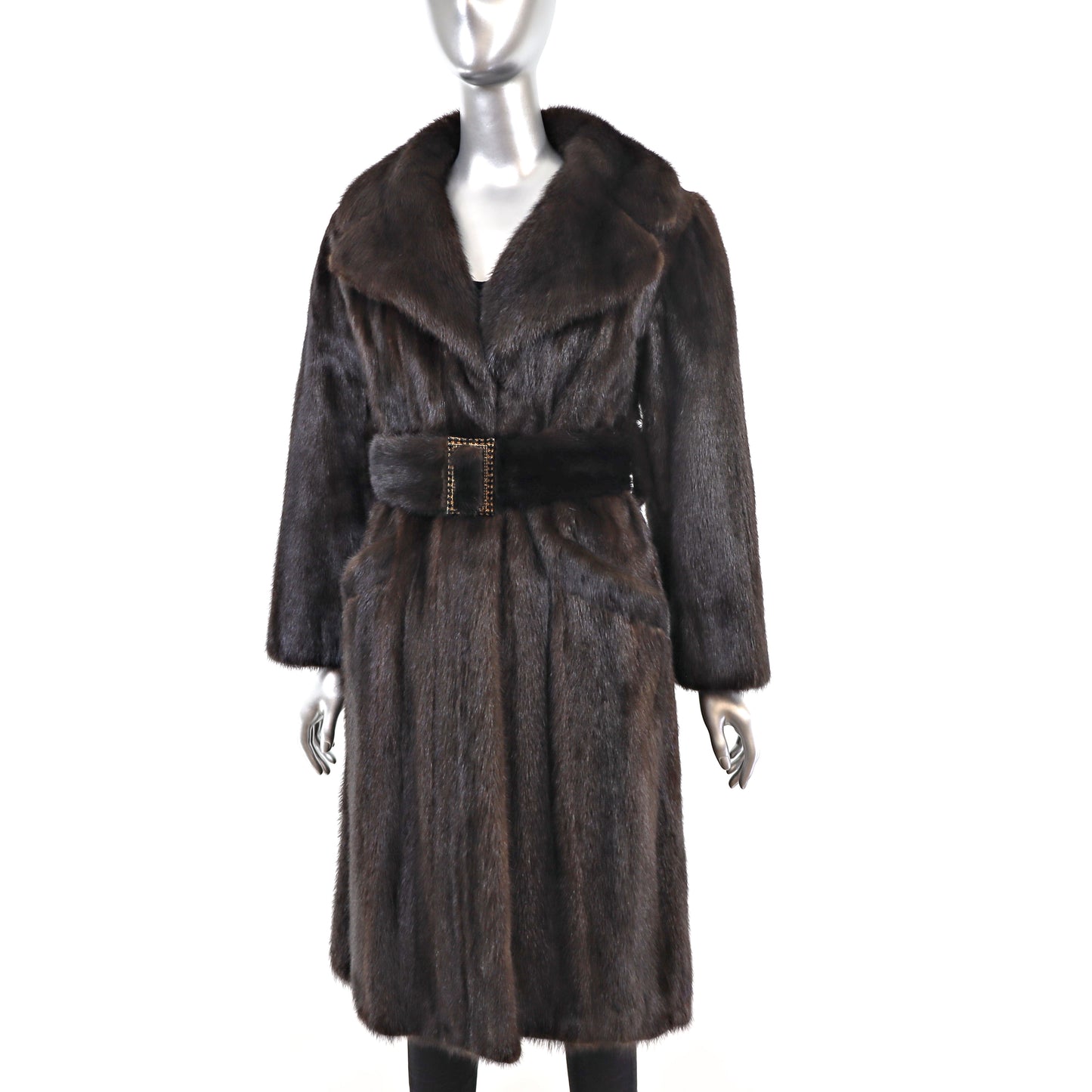 Mahogany Mink Coat- Size S