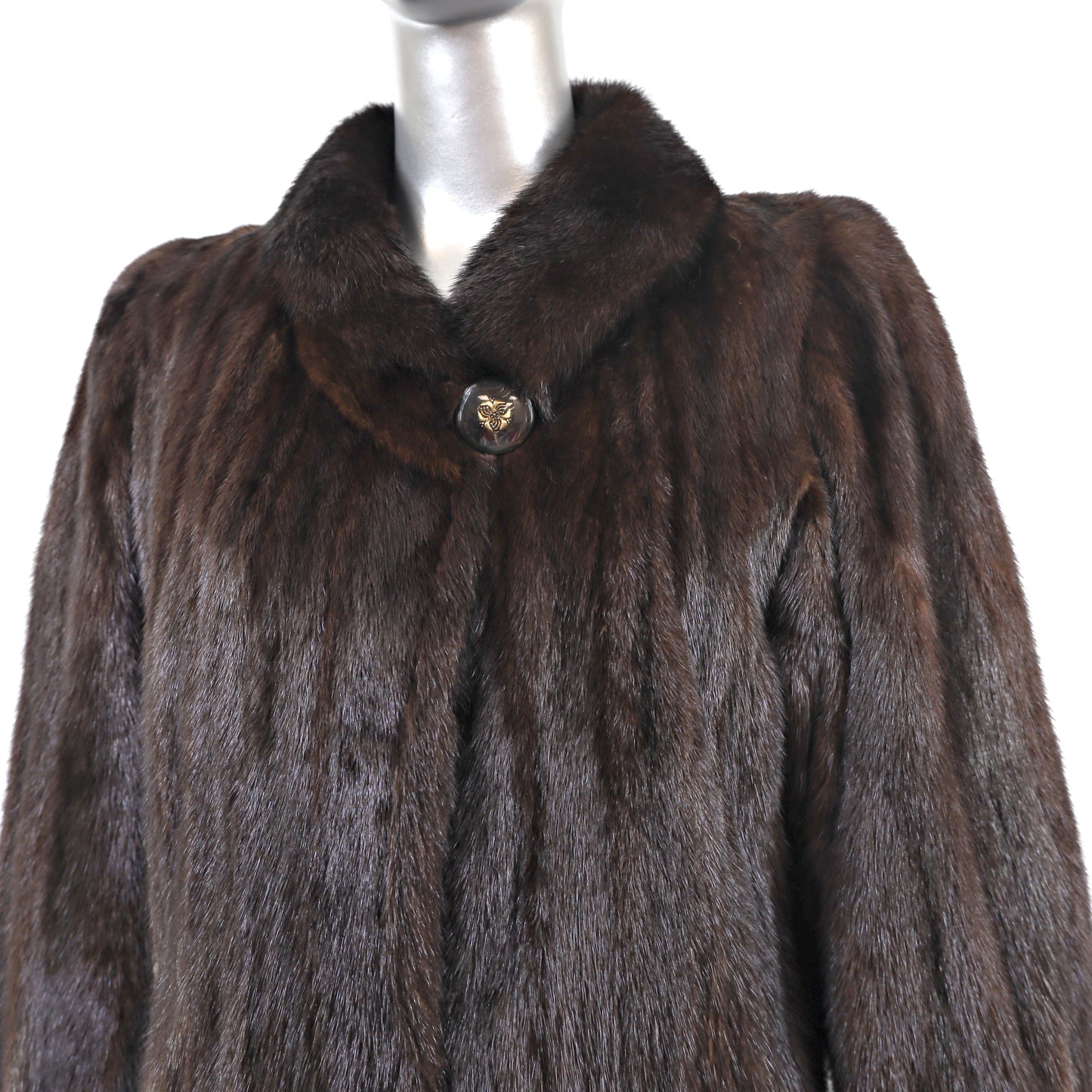 Mahogany Mink Coat- Size M