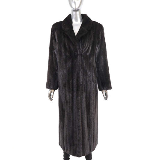 Black Mink Coat- Size L