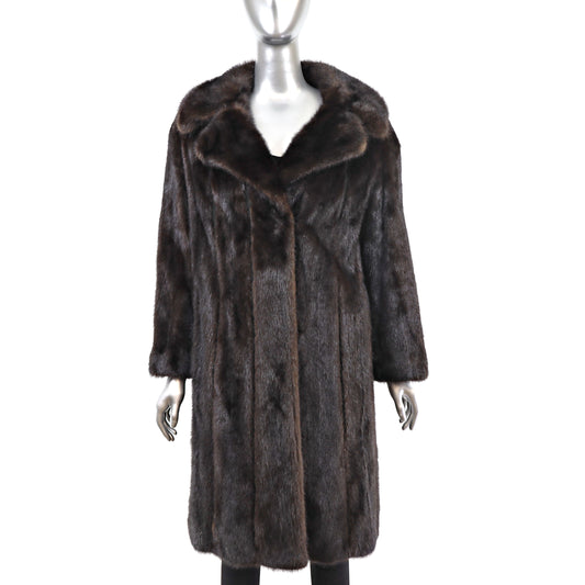 Mahogany Mink Coat- Size S