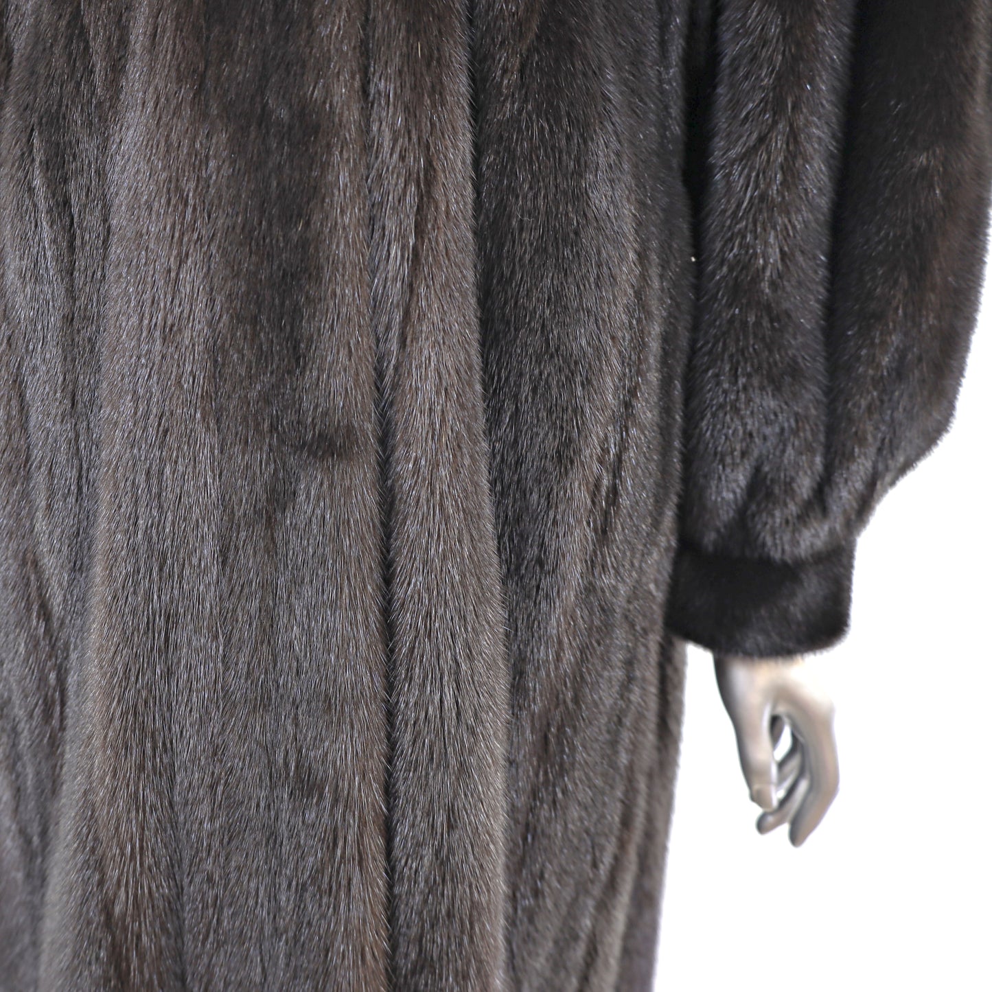 Black Mink Coat- Size XL