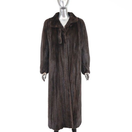 Mahogany Mink Coat- Size L