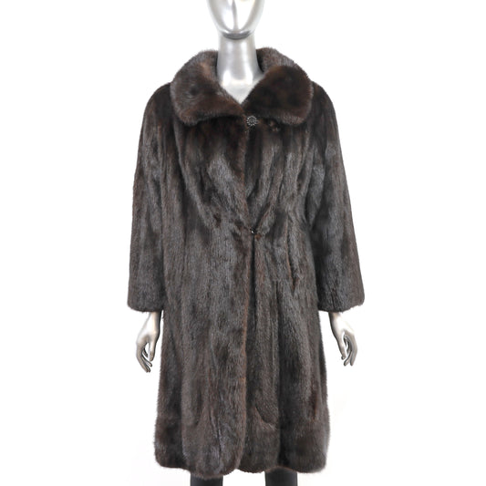 Mahogany Mink Coat- Size M