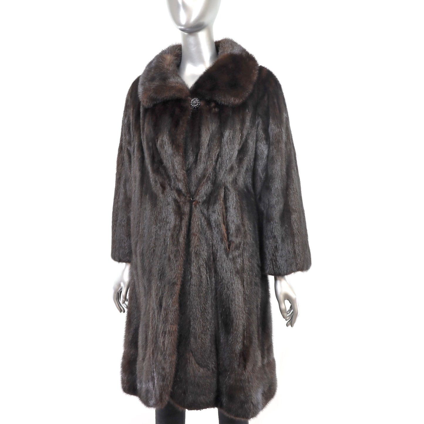 Mahogany Mink Coat- Size M