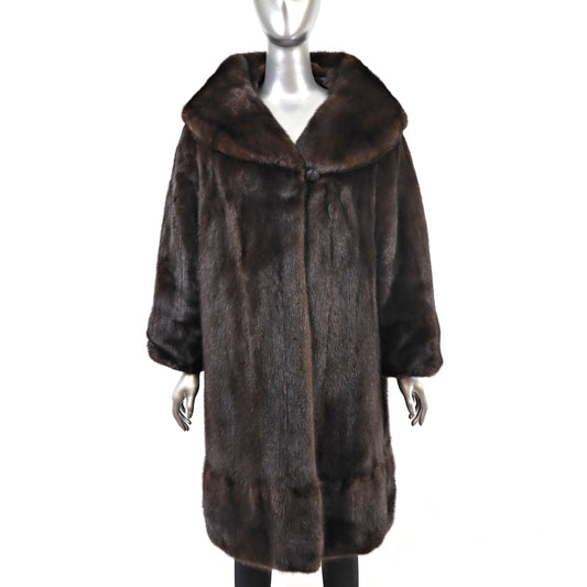 Mahogany Mink Coat- Size M