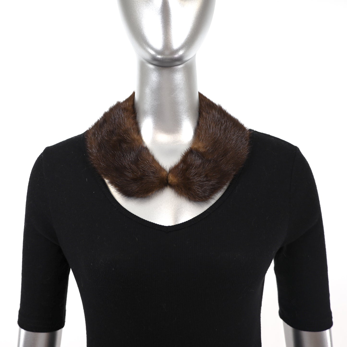 Mahogany Mink Collar- Free Size