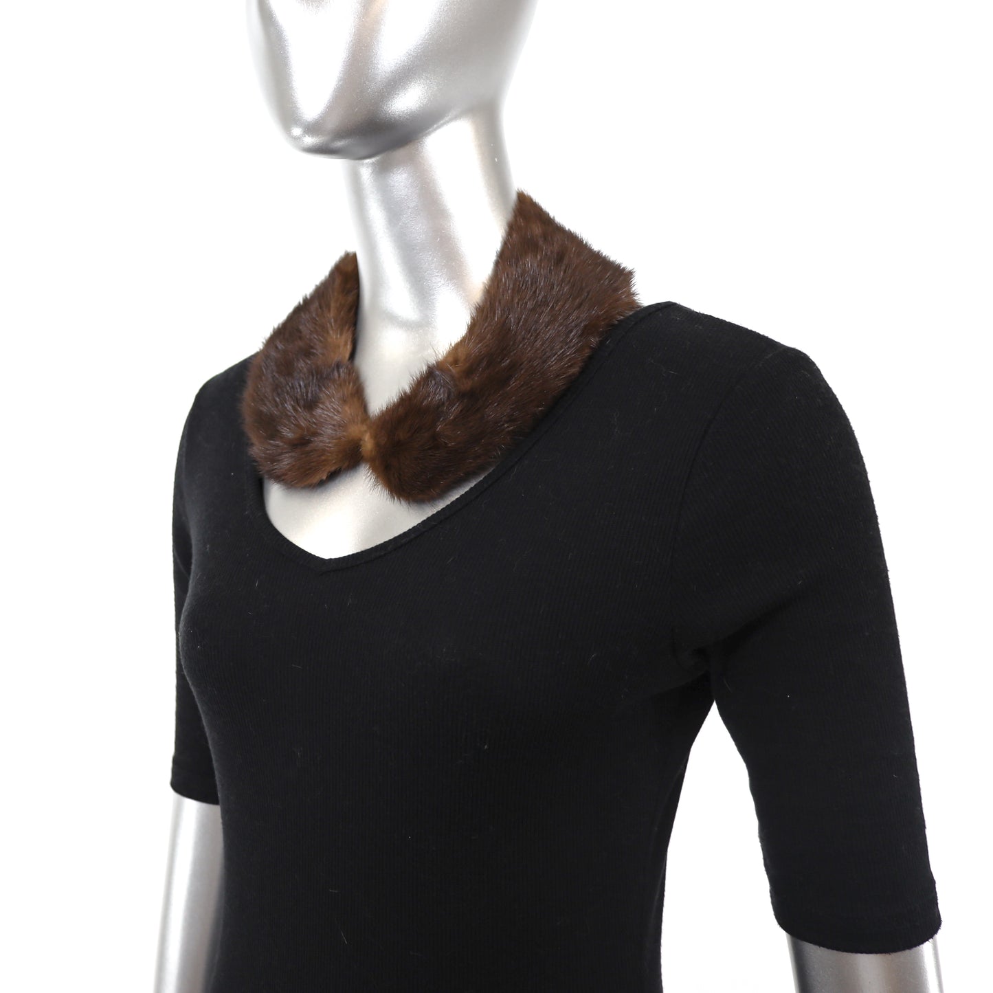 Mahogany Mink Collar- Free Size