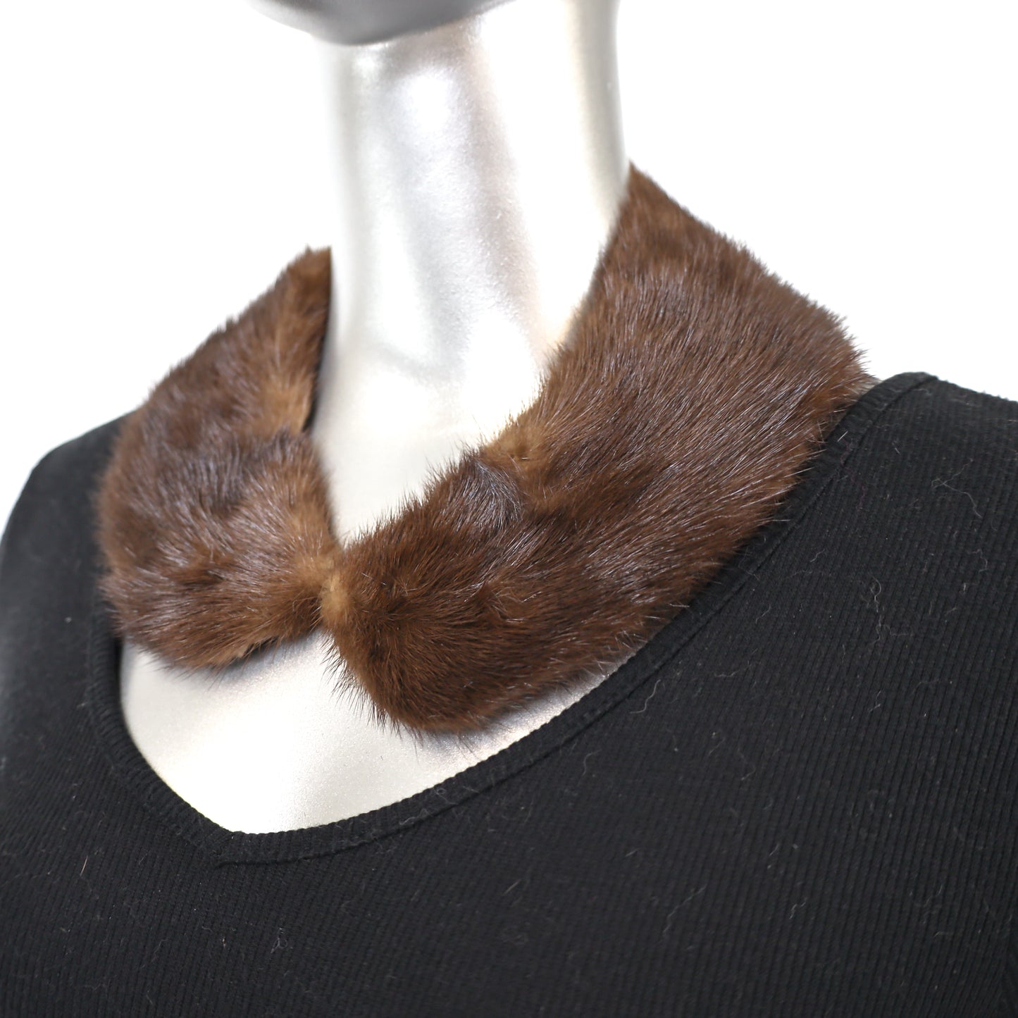 Mahogany Mink Collar- Free Size