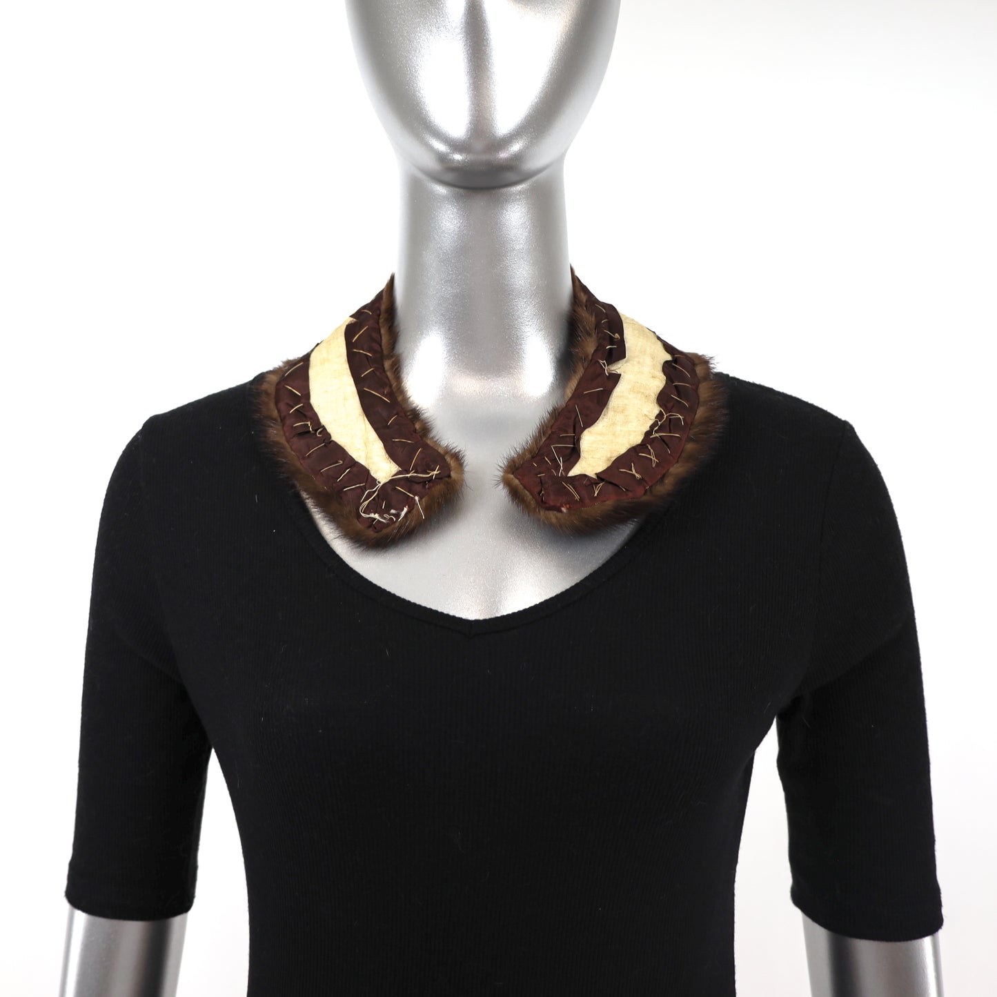 Mahogany Mink Collar- Free Size