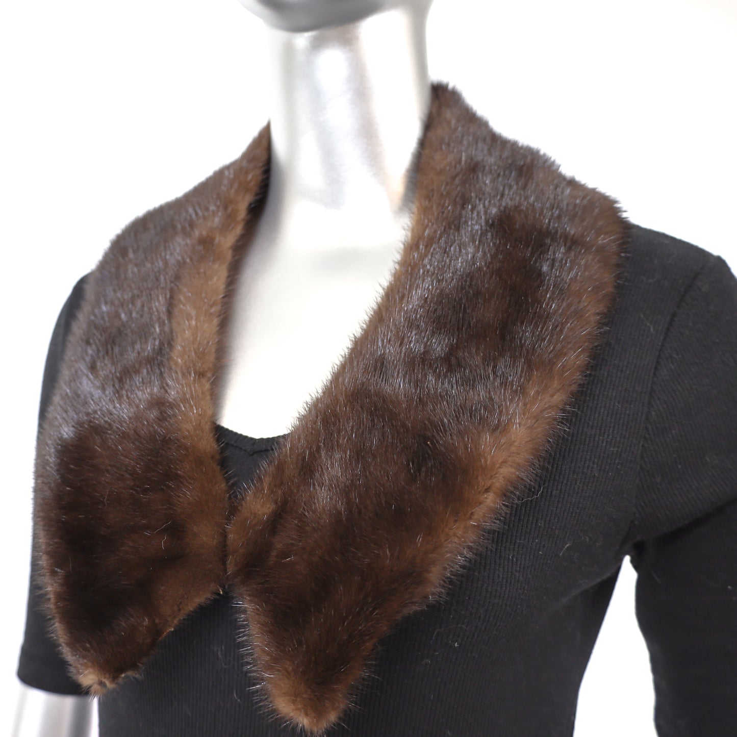 Mahogany Mink Collar- Free Size