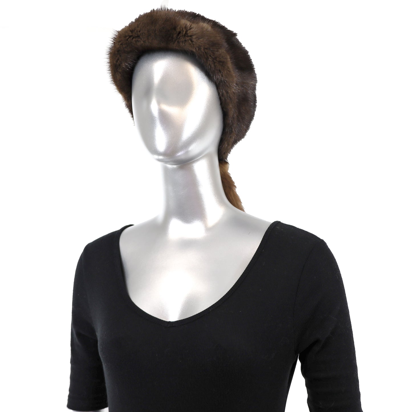 Mahogany Mink Hat- Free Size