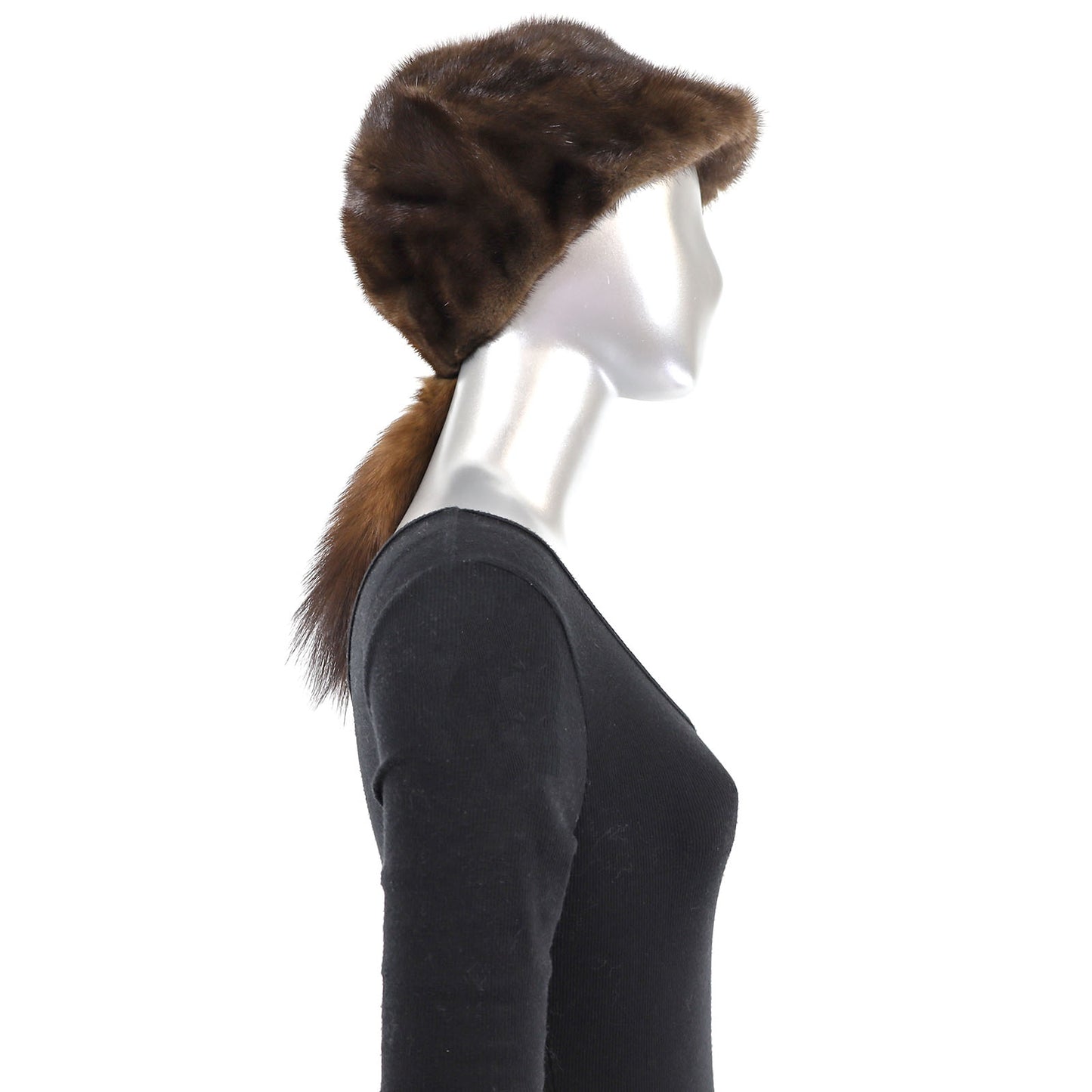 Mahogany Mink Hat- Free Size