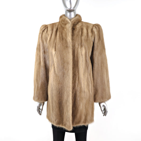 Light Brown Mink Jacket- Size M