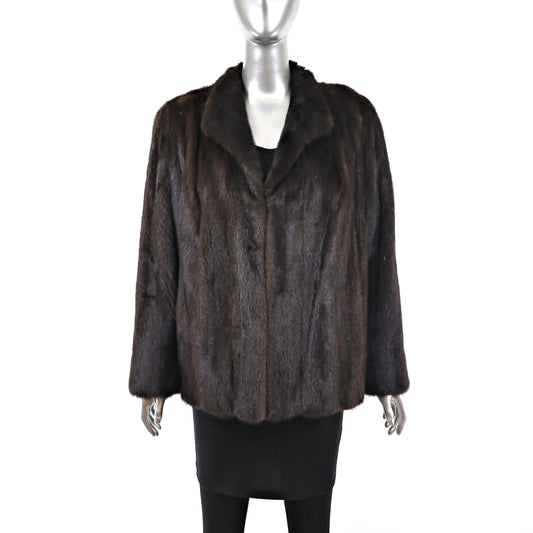 Mahogany Mink Jacket- Size M