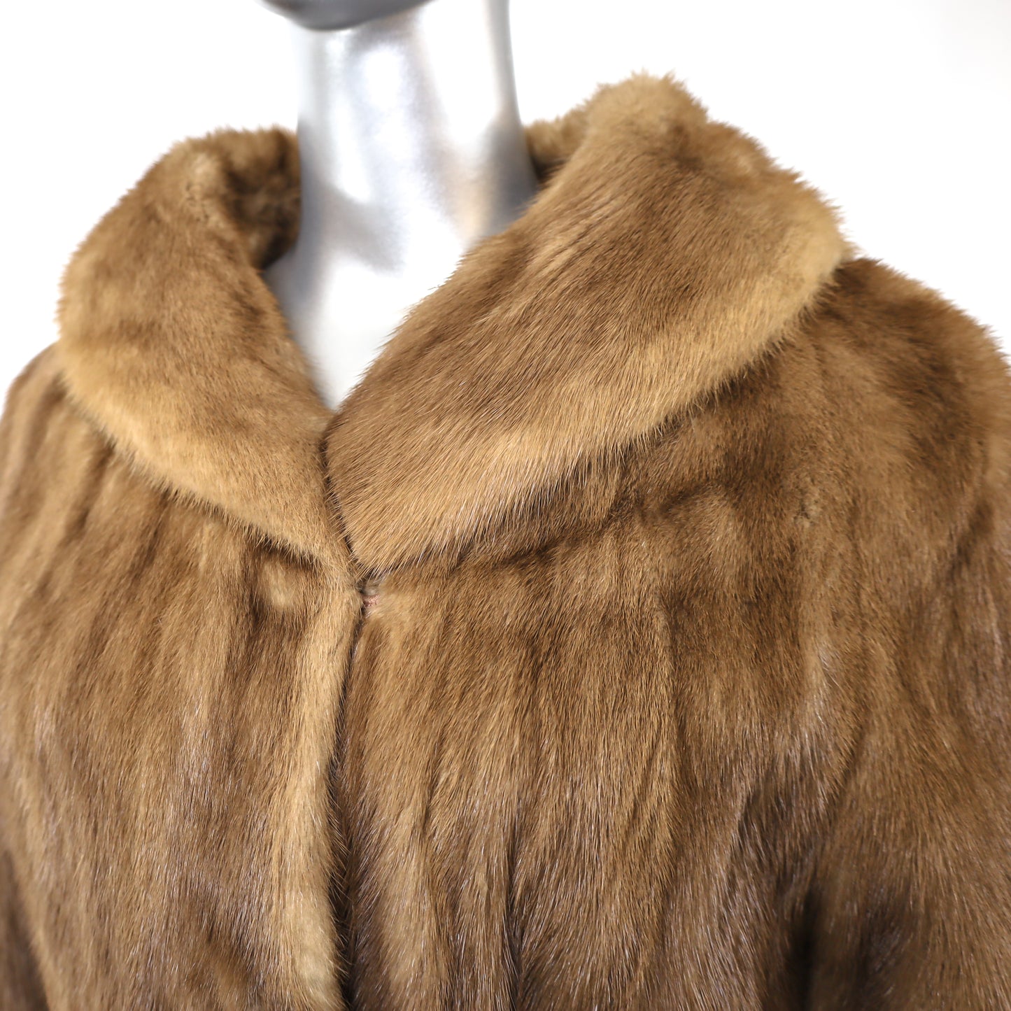 Lunaraine Mink Jacket with Leather Belt- Size M