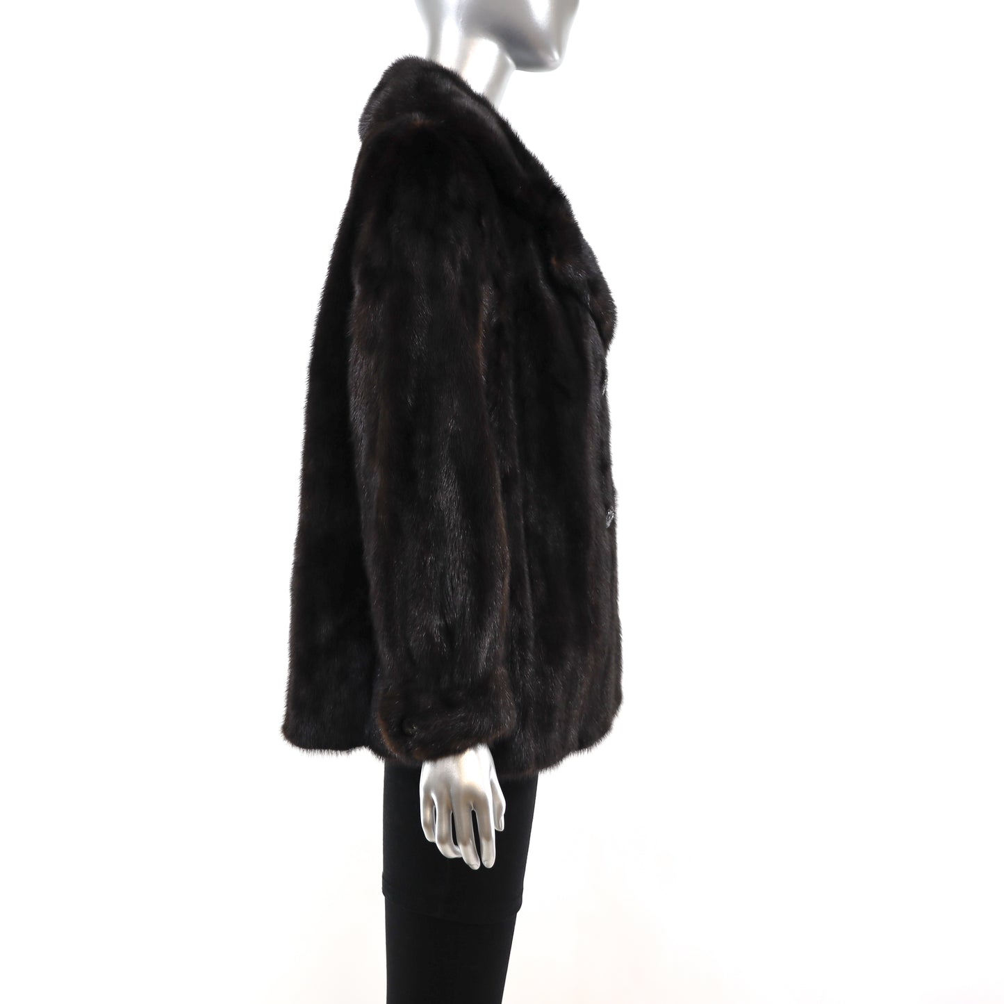 Black Mink Jacket- Size L