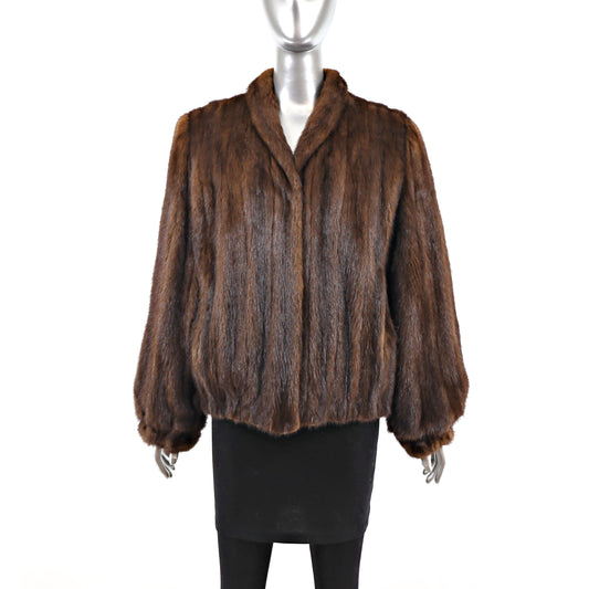 Mahogany Mink Jacket- Size M