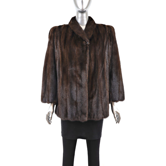 Mahogany Mink Jacket- Size M