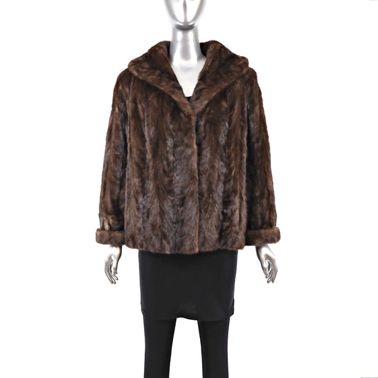 Mahogany Mink Jacket- Size L