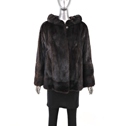 Mahogany Mink Jacket- Size L