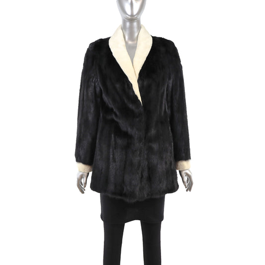 Black Mink Jacket- Size S