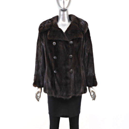 Mahogany Mink Jacket- Size S