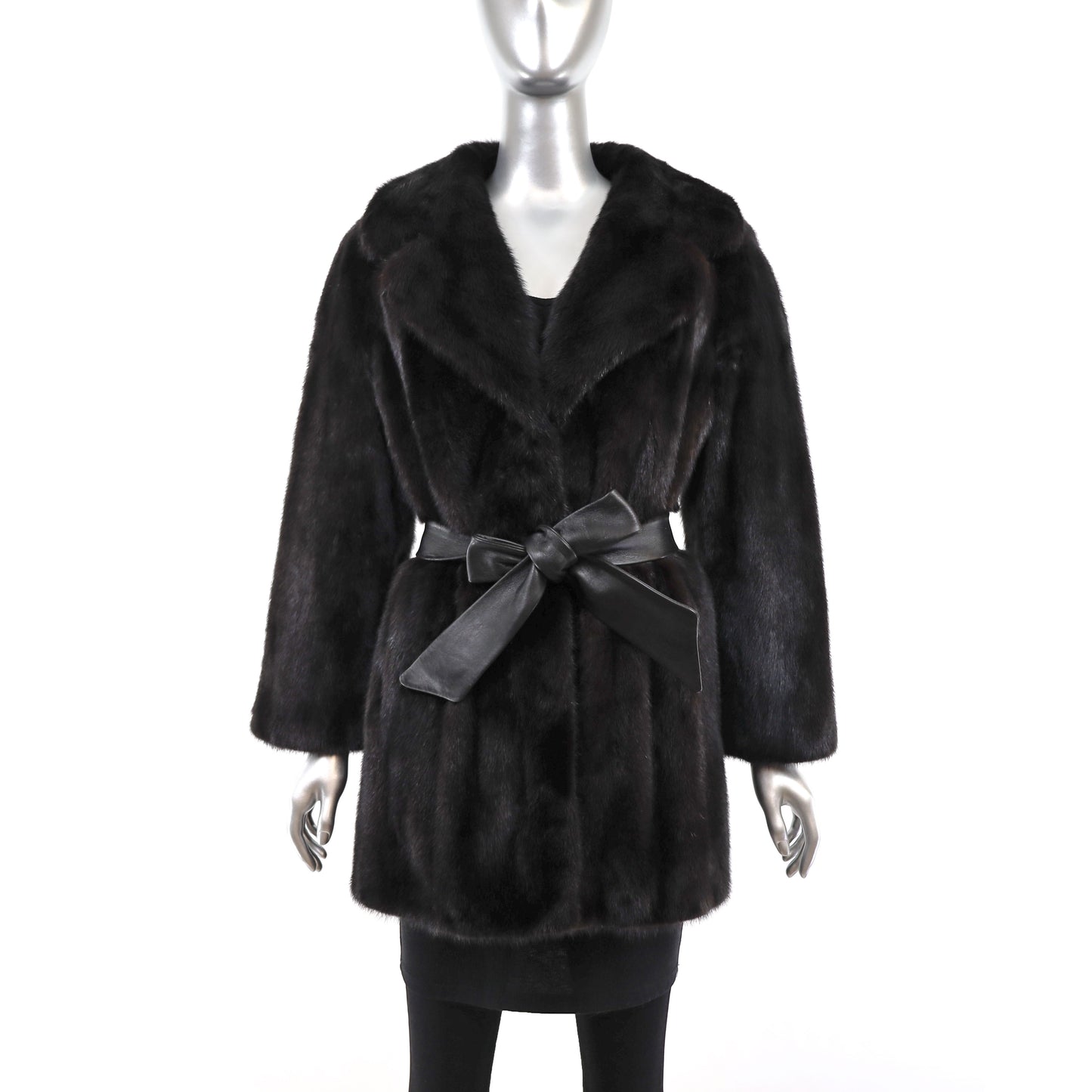 Black Mink Jacket- Size M