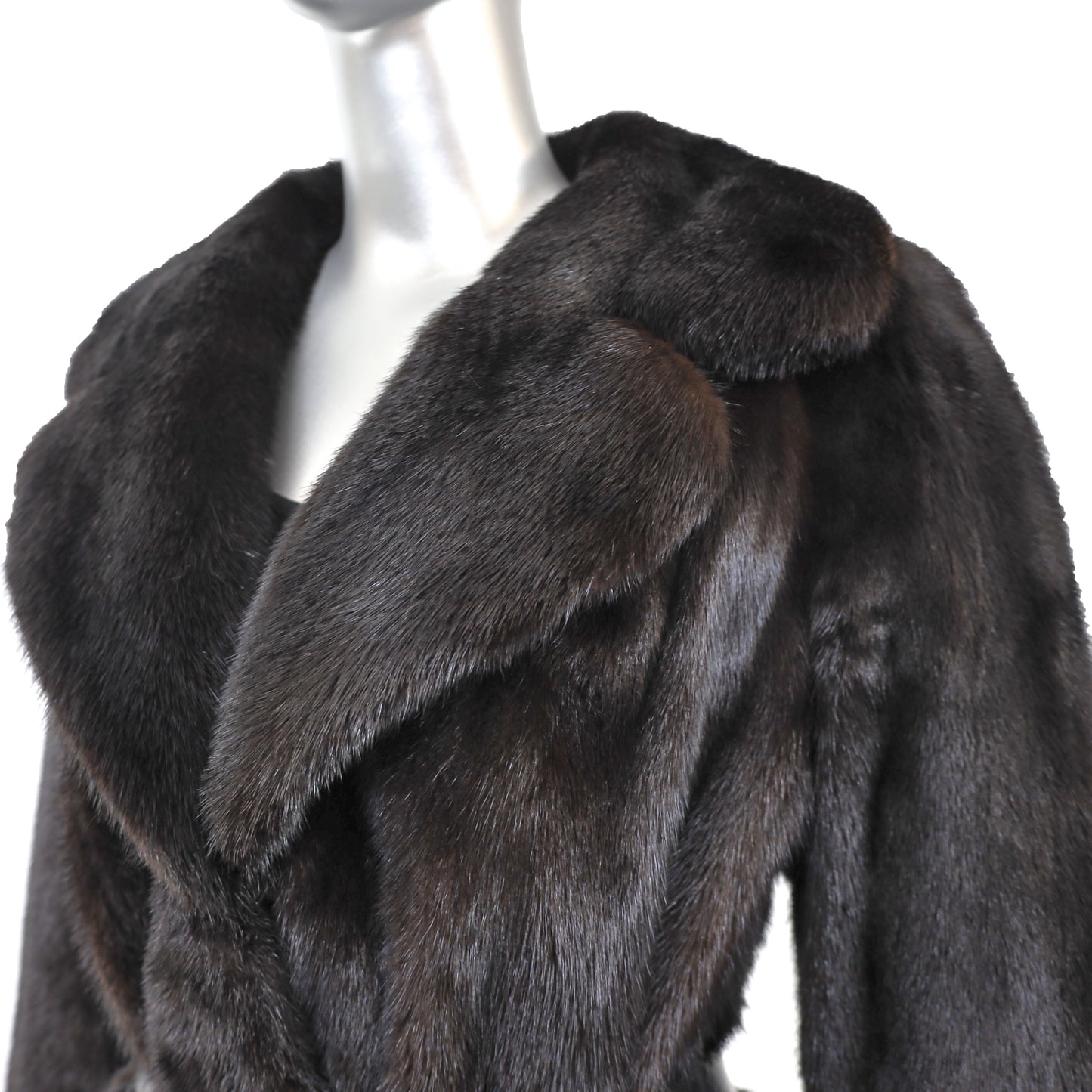 Black Mink Jacket- Size M