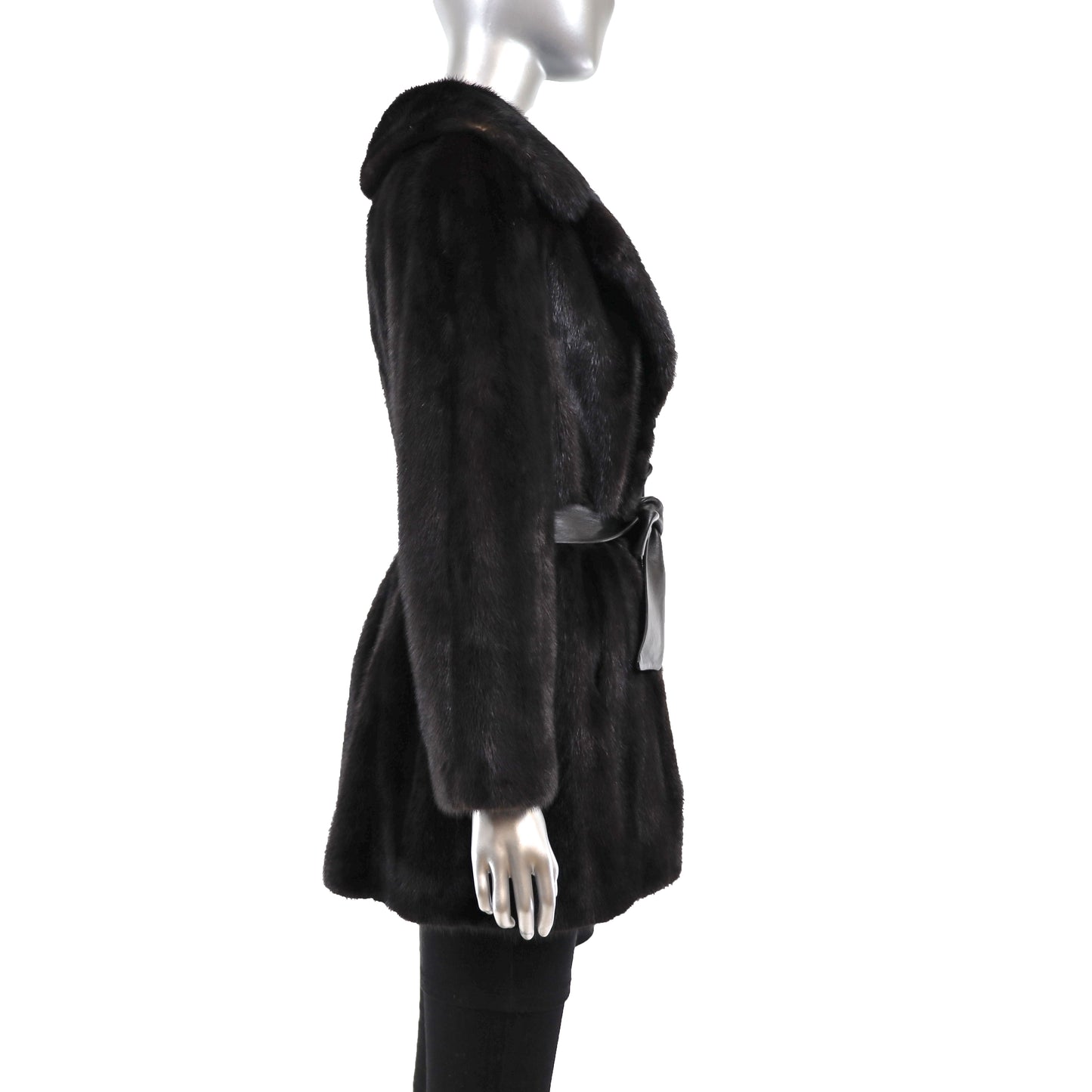 Black Mink Jacket- Size M