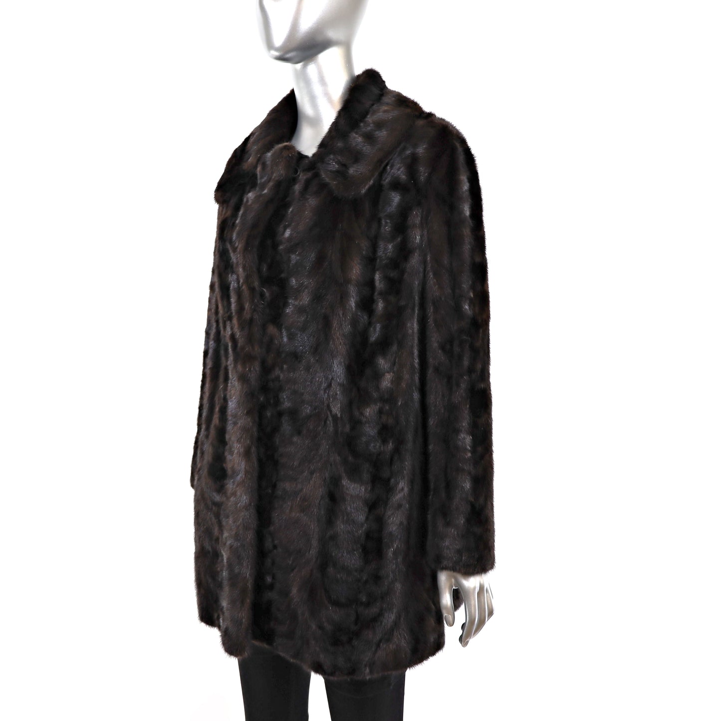 Mahogany Section Mink Jacket- Size M-L