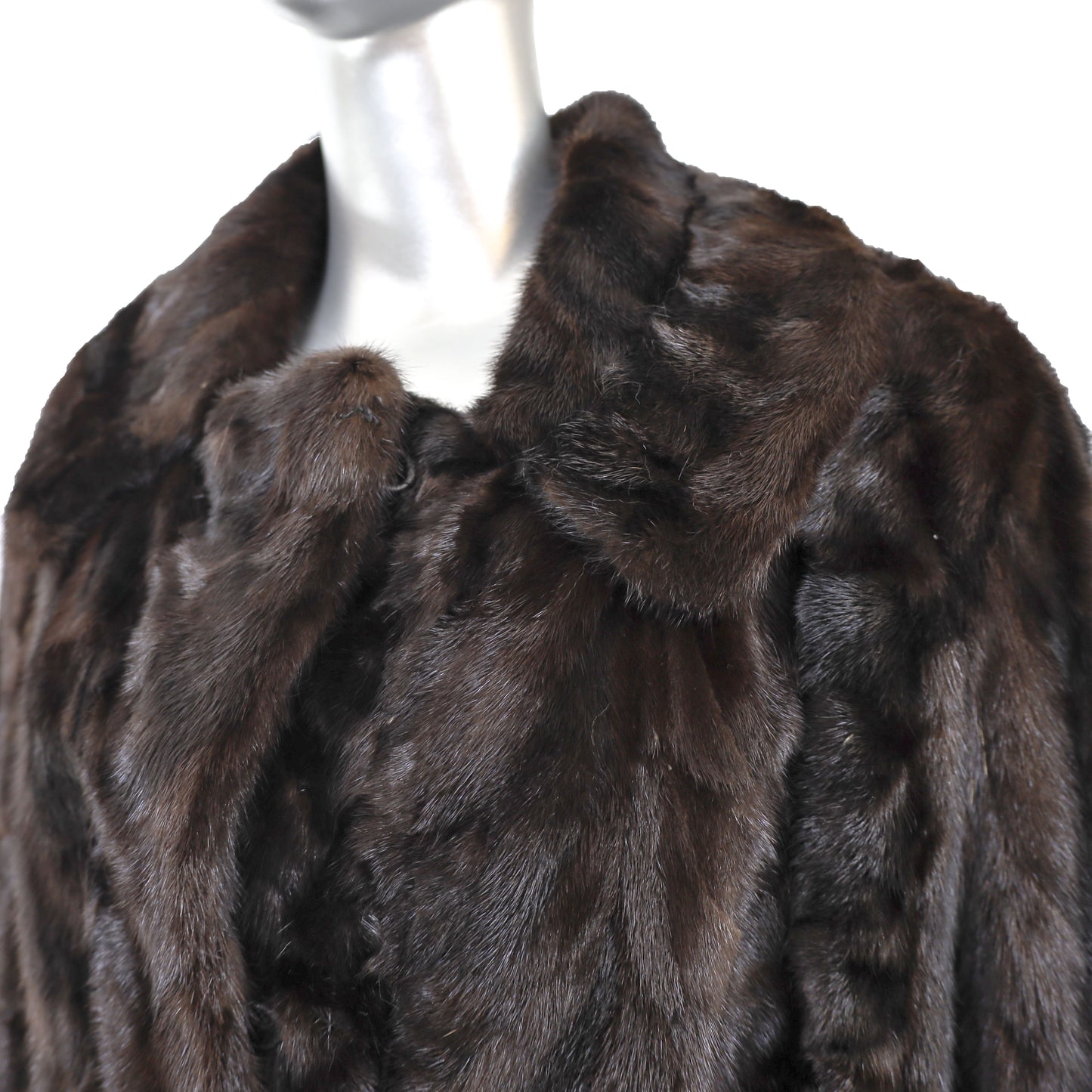 Mahogany Section Mink Jacket- Size M-L