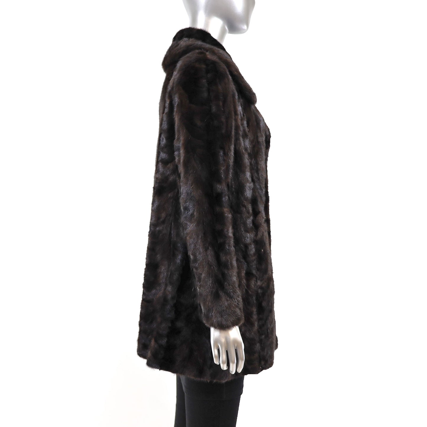 Mahogany Section Mink Jacket- Size M-L